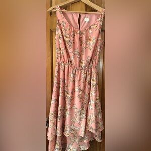 Floral Pink juniors dress